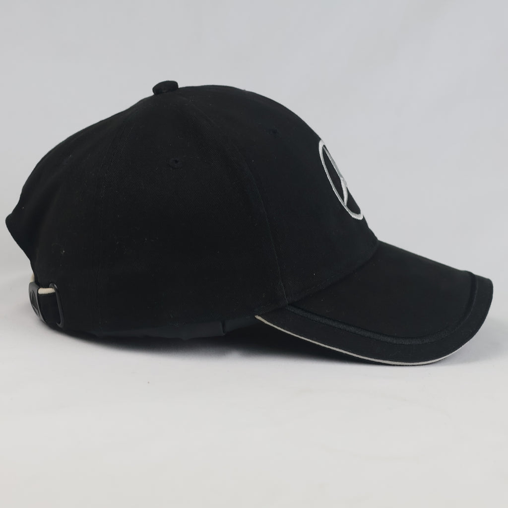 Thrifted Mercedes-Benz Embroidered Logo Baseball Cap – Classic Black (56–57 cm) | 10664