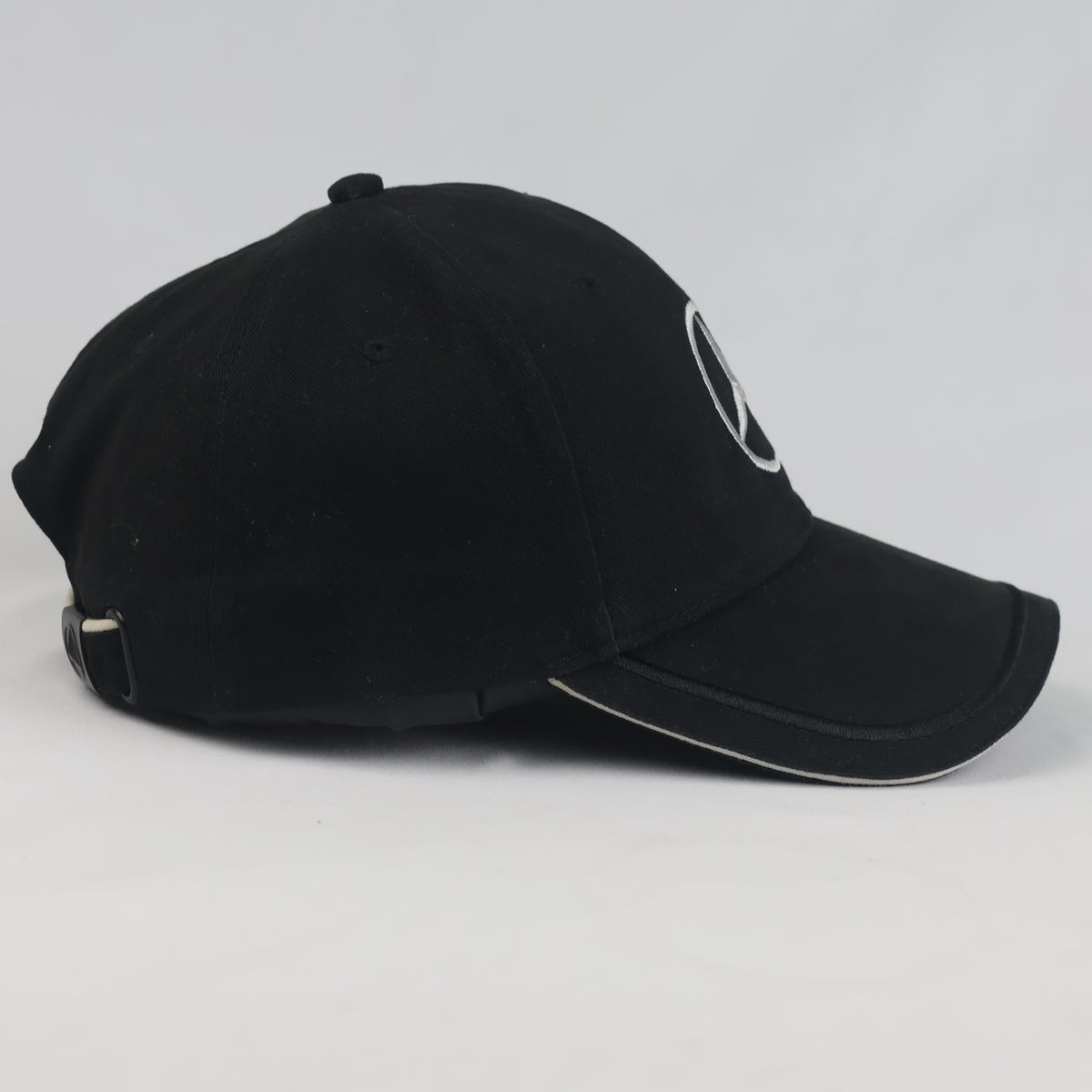 Thrifted Mercedes-Benz Embroidered Logo Baseball Cap – Classic Black (56–57 cm) | 10664