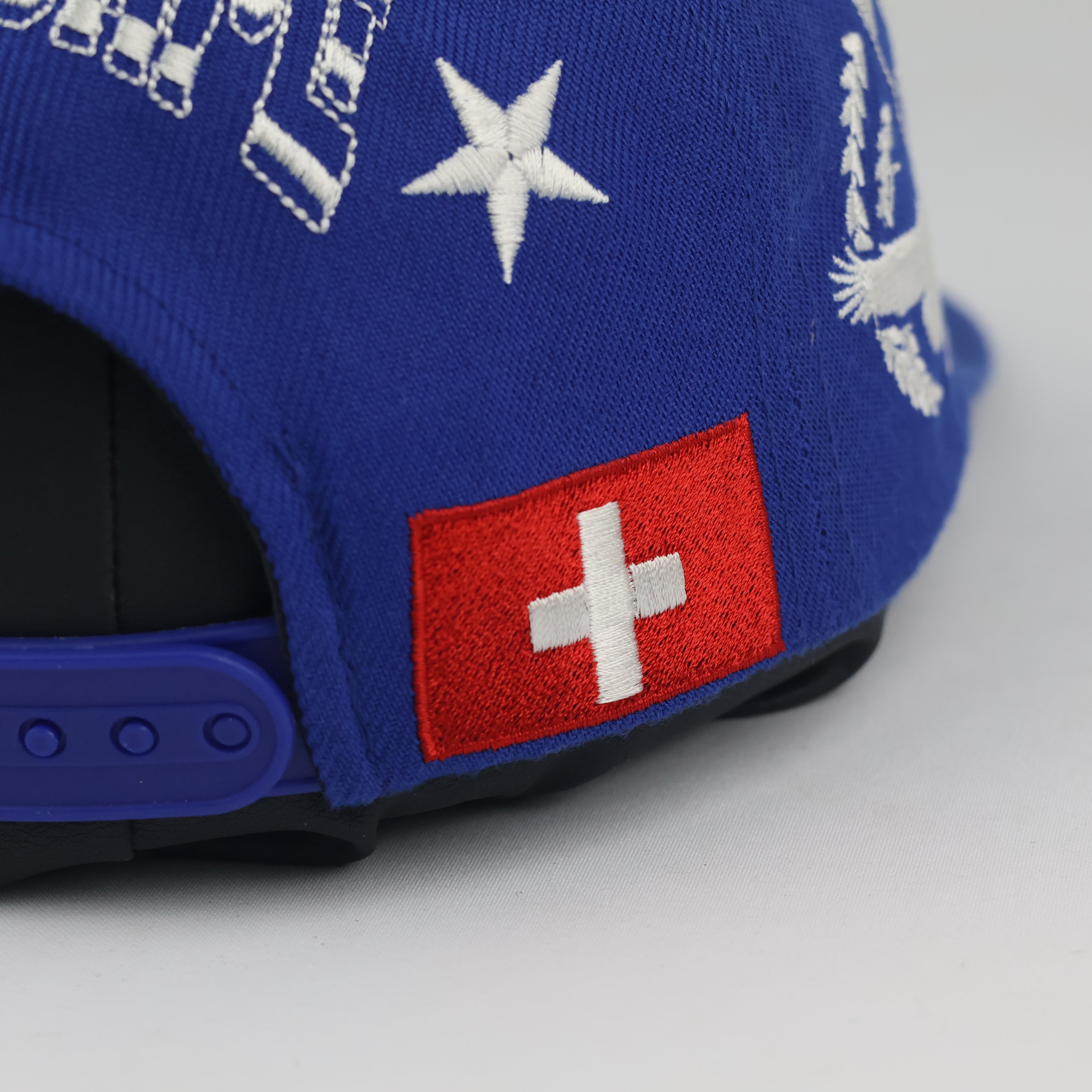 Swiss Landscape Return to Nature Snapback | Thrifted Blue Cap 56-58cm
