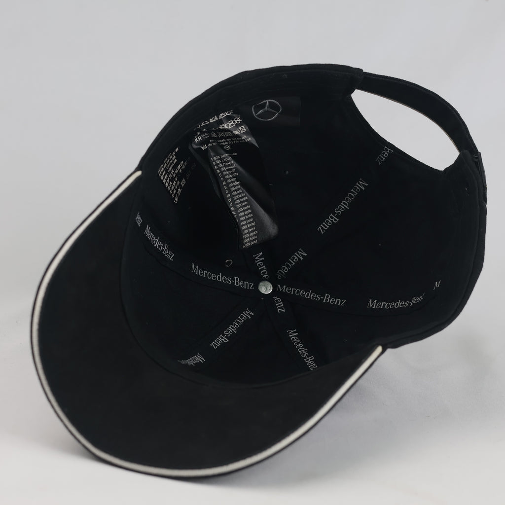 Thrifted Mercedes-Benz Embroidered Logo Baseball Cap – Classic Black (56–57 cm) | 10664