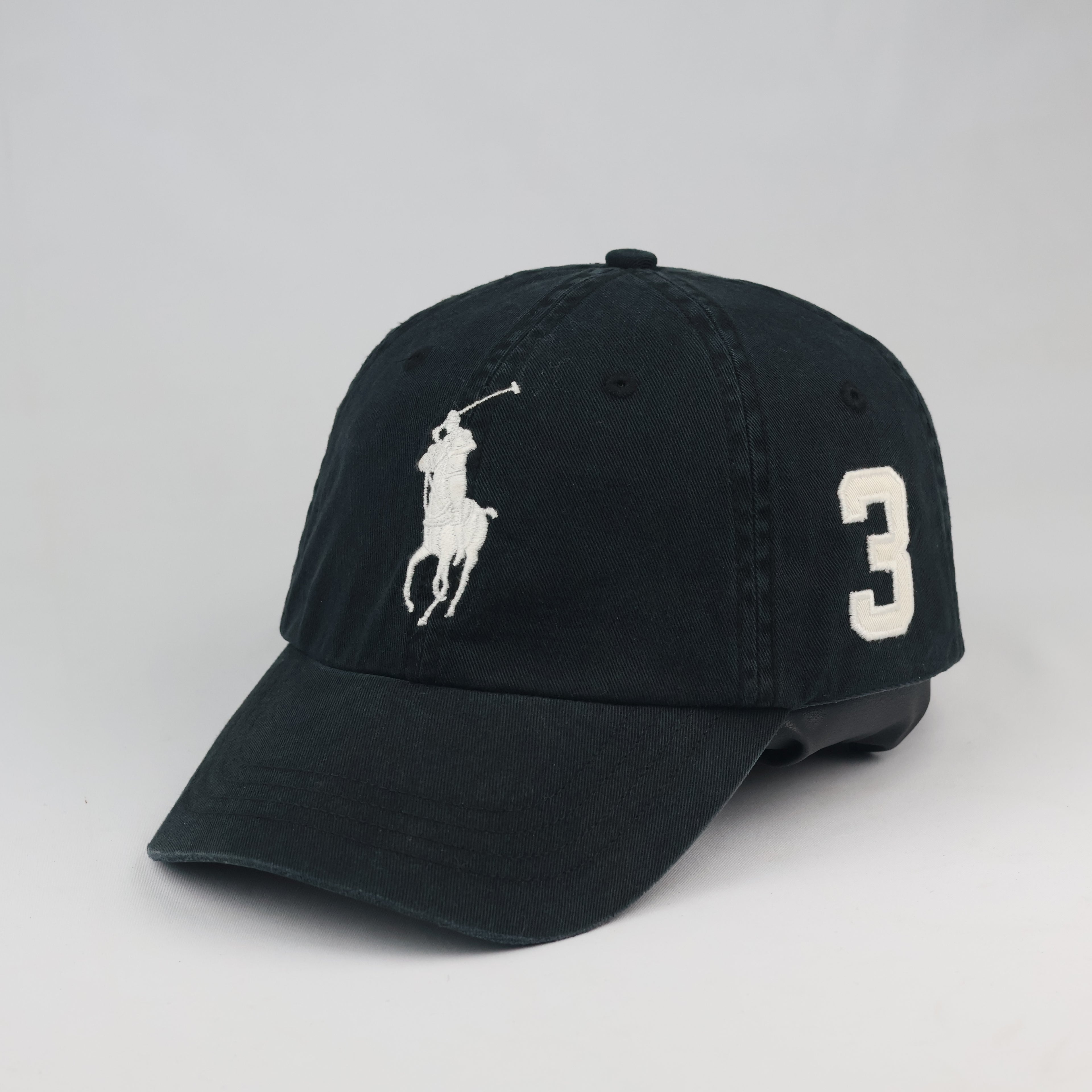 Polo Ralph Lauren Big Pony Dad Cap | Thrifted Black Sport Hat 57-59cm