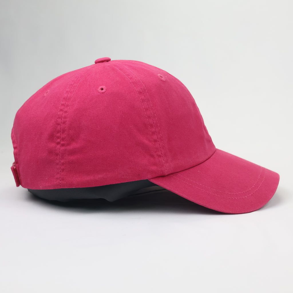 Quechua by Decathlon Pink Cotton Hiking Thrifted Cap - Size 56-57cm