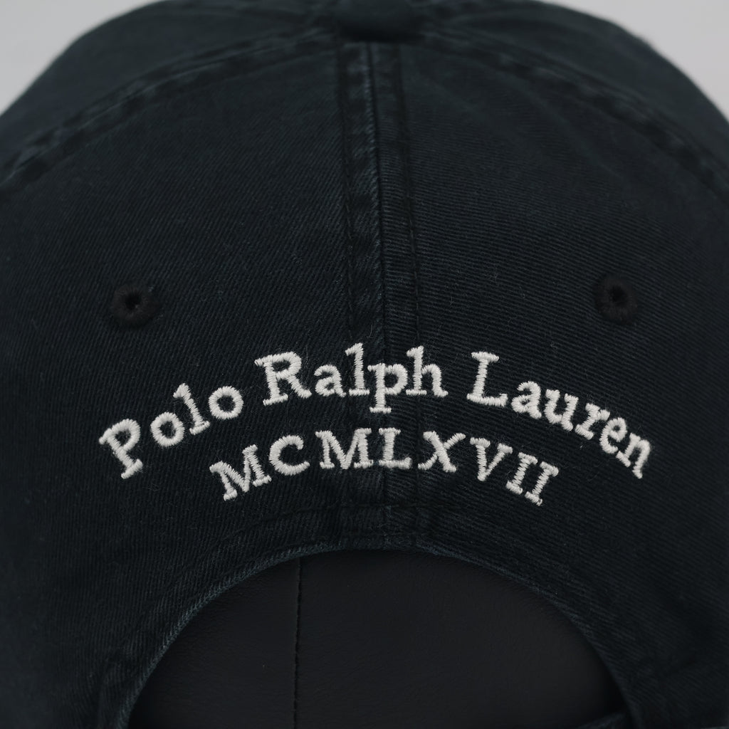 Polo Ralph Lauren Big Pony Dad Cap | Thrifted Black Sport Hat 57-59cm