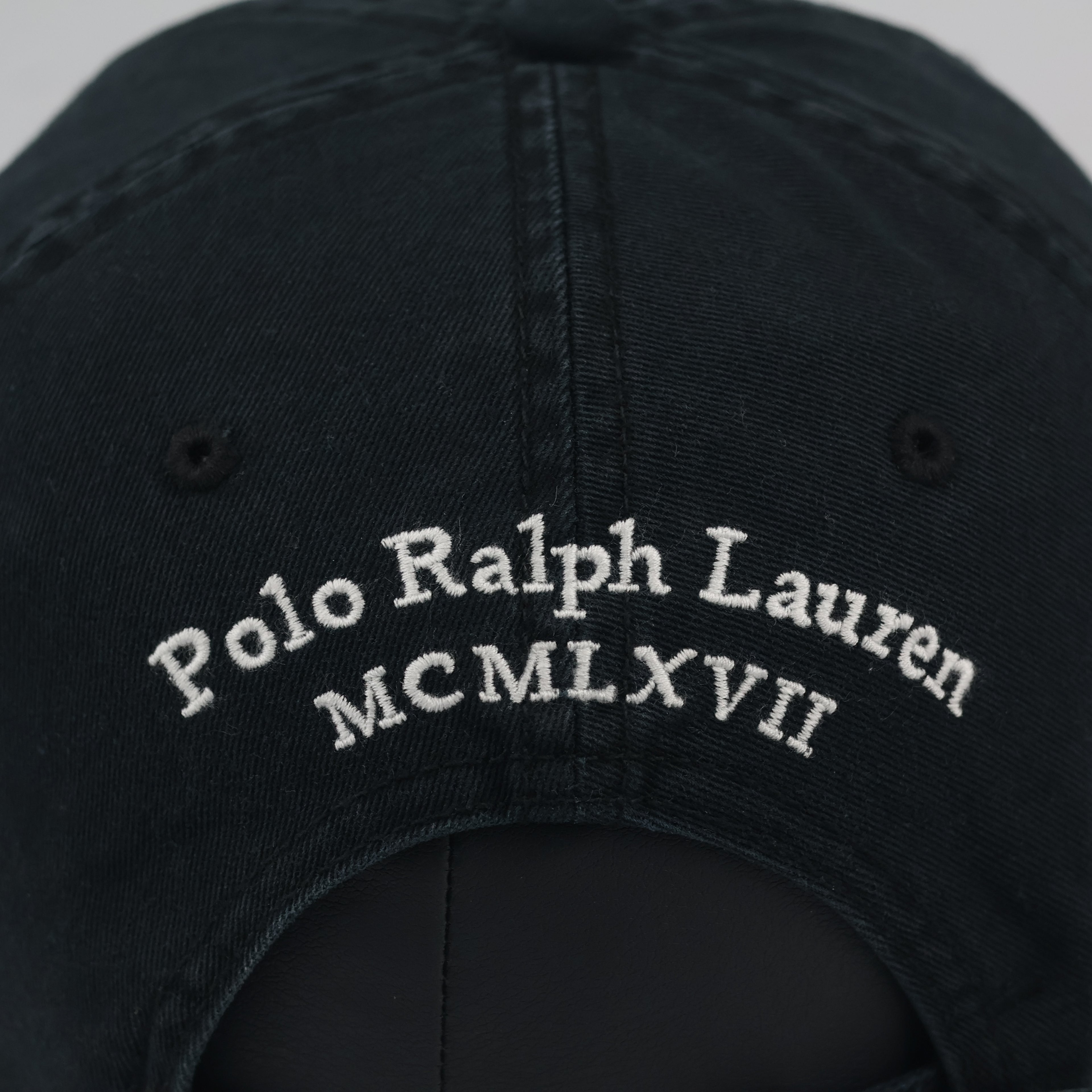 Polo Ralph Lauren Big Pony Dad Cap | Thrifted Black Sport Hat 57-59cm