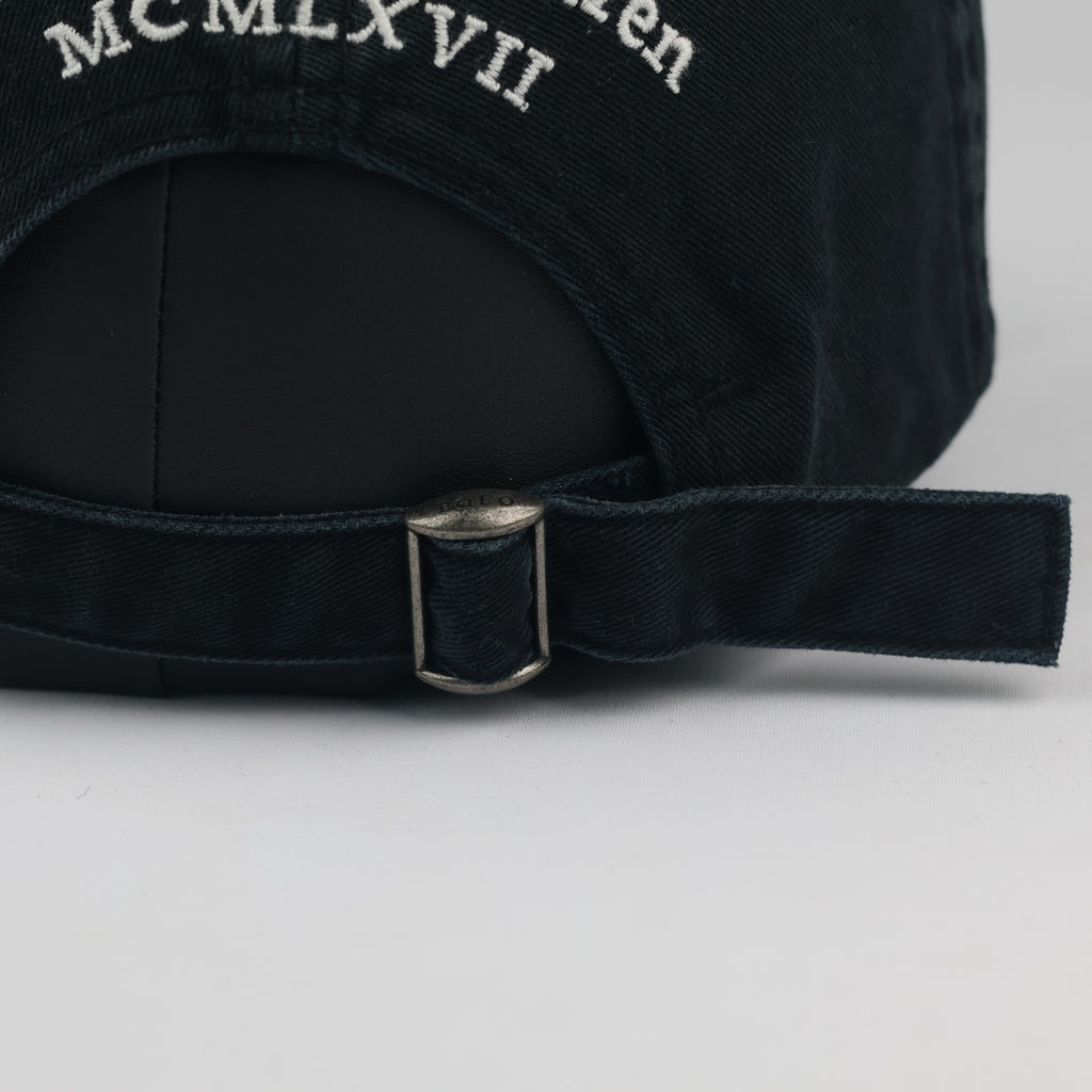Polo Ralph Lauren Big Pony Dad Cap | Thrifted Black Sport Hat 57-59cm