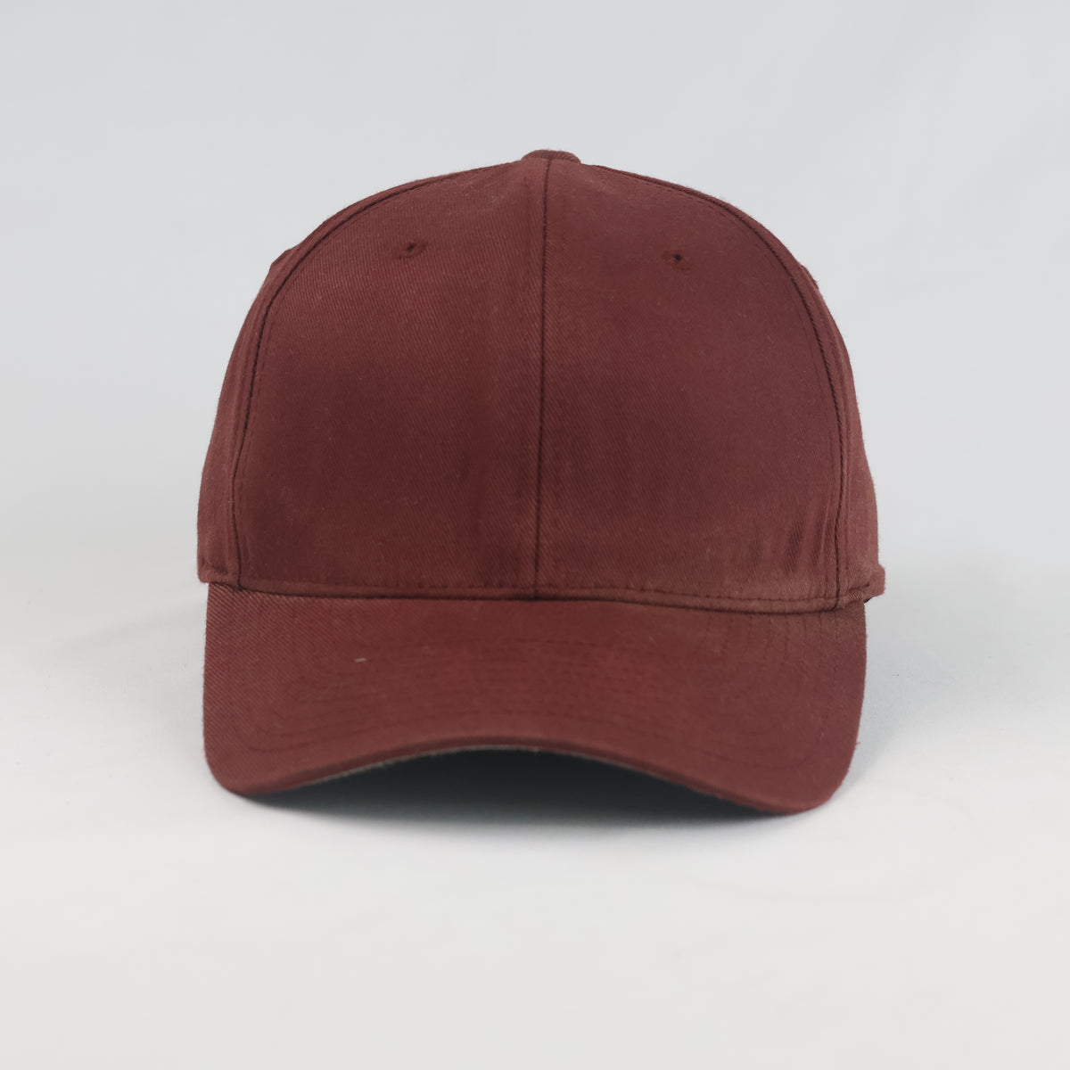 Thrifted Vintage Flexfit Yupoong Blank Fitted Cap – Burgundy (58-60cm) |10665