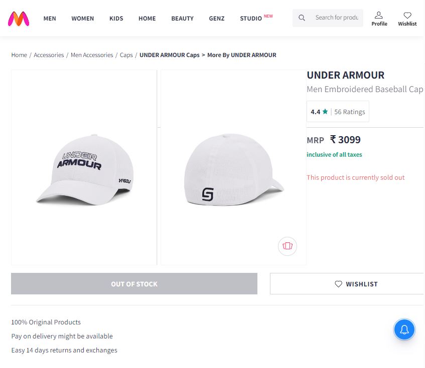 Under Armour Golf ArmourVent™ Performance Thrifted Cap - Breathable White Sport Hat